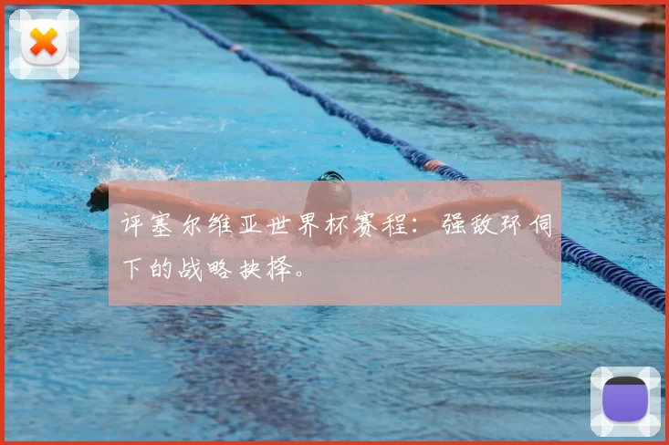 评塞尔维亚世界杯赛程：强敌环伺下的战略抉择。