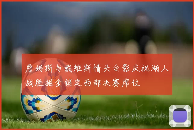 詹姆斯与戴维斯情头合影庆祝湖人战胜掘金锁定西部决赛席位