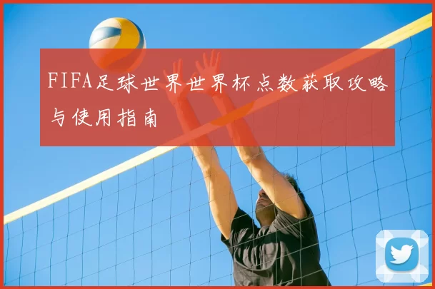 FIFA足球世界世界杯点数获取攻略与使用指南