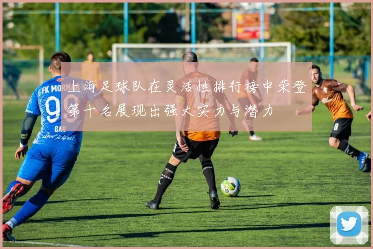 上海足球队在灵活性排行榜中荣登第十名展现出强大实力与潜力